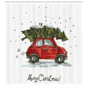 Winter Birds Scene Christmas Shower Curtain Walmart Com