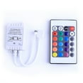 thumbnail image 1 of CTIRCHIU 24 Keys Wireless IR Remote LED Controller for DC12V LED Strip Lights Energy Efficient, 1 of 5