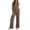 Coffee, variant on Noric 2 Piece Lounge Sets for Women Loose Fit Casual Soft Sleepwear Matching Spring Summer Clothes Track Sweat Suits