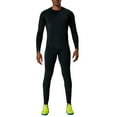 thumbnail image 4 of UJNDER Mens Thermal Underwear Thickening and Quick Heating Clothing Pant Set Thermal Underwear for Men #1_Black XL, 4 of 9