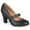 Black, variant on Womens Windy Round Toe Block Heel Mary Jane Pumps, Widths Available