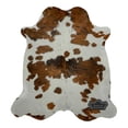 thumbnail image 2 of Light Tricolor Cowhide Rug, 6x7 ft, Genuine Leather, Natural Cowhide for Modern & Rustic Decor, 2 of 7