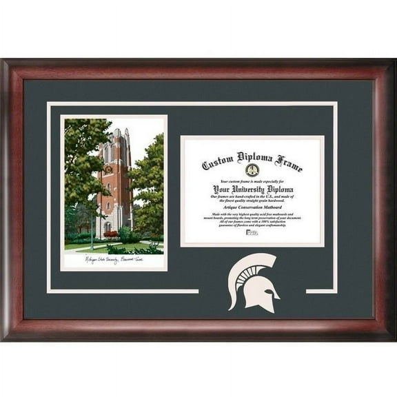 Michigan State University Beaumont Hall 8.5" x 11" Spirit Graduate Frame with Campus Image