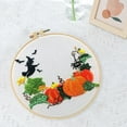 thumbnail image 4 of Decoración navideña de inicio de bordado de Halloween DIY con bastidor de bordado con color Calabaza, 4 of 7