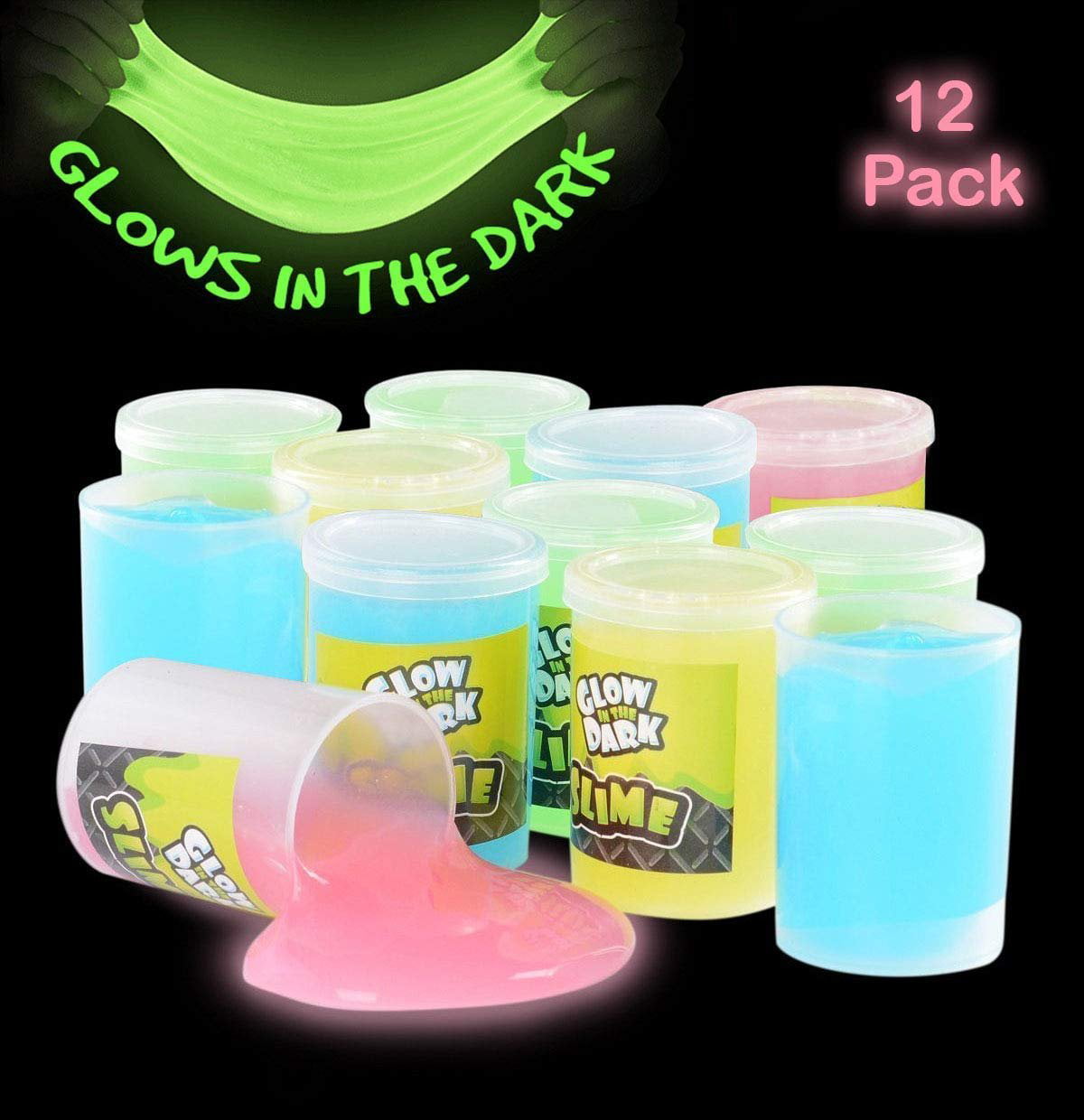 2 Pack Fun Express Glow in The Dark Slime Party Pack RN SKGLOSL