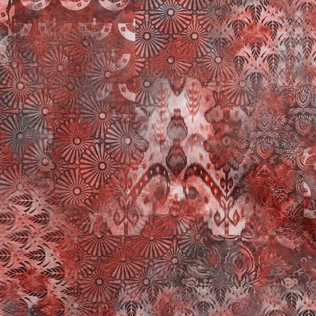 oneOone Polyester Spandex Red Fabric Abstracts Sewing Craft Projects Fabric Prints By Yard 56 Inch Wide