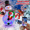 thumbnail image 4 of "Inflable Navidad  Lab.g    1.8m De Muñeco Nieve Luces Led Giratoria ", 4 of 4