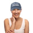 thumbnail image 5 of DALIX Worlds Best Grandma Hat Gift Washed Cotton Cap Gift in Washed Denim Navy Blue, 5 of 6
