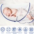 thumbnail image 2 of Baby Mosquito Net Breathable Comfortable Mosquito Head Net Foldable Portable Sleeping Head Screen Face Neck Fly Insect Shield Net for Bedroom Nursery Crib Travel, 2 of 8