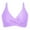 Purple, variant on RUTAYY Women Back Stainless Steel Hooks Swimwear Tops Underwire Full Coverage Bikini Tops Push Up Swim Crop Tops Tie Back Bathing Tops Beach Vacation Swim Wear