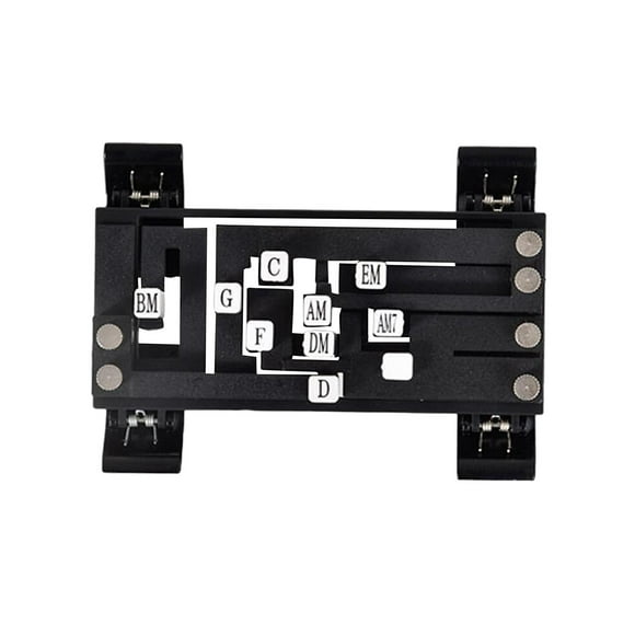 Ayuda para guitarra, acordes, enseñanza, práctica, ayuda, accesorios, de aprendizaje de guitarra portátil, útil para adultos, principiantes, Negro