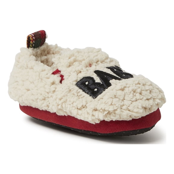 Dearfoams Kid's Baby Bear Faux Shearling Closed Back Slipper