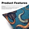 thumbnail image 2 of Octopus Covers Set of 2, Unique Patterns, 16x16 18x18 20x20 Inches for Various Occasions, Decorative Cushion Inserts for Couch and Bed, 2 of 6