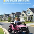 thumbnail image 4 of Garvee 12V Kids Ride on Car with Remote Control, for Children 3-6 Years, Pink, 4 of 8
