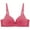Red, variant on Summer Sports Bras for Women Solid Color Women's Daily Adjustable Underwear Gathered Thin Bra No Underwire 36-46
