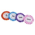 thumbnail image 3 of 14 Piezas de Fichas de Poker Sunnimix para Juego Texas de Table Games, 3 of 8