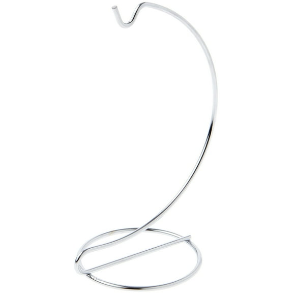 Plymor Simple Silver Ornament Stand, 6" H x 2.625" W x 2.625" D (3 Pack)