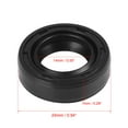thumbnail image 2 of Sellos de aceite de eje TC de doble labio negro de goma de 14 mm x 24 mm x 7 mm para automóviles, 2 of 5