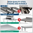 thumbnail image 7 of EastVita 30 x 60 Inch Stainless Steel Prep Table with Backsplash Adjustable Undershelf Commercial Heavy Duty Table with Adjustable Under Shelf for Outdoor Use Restaurants Hotels Works, 7 of 7