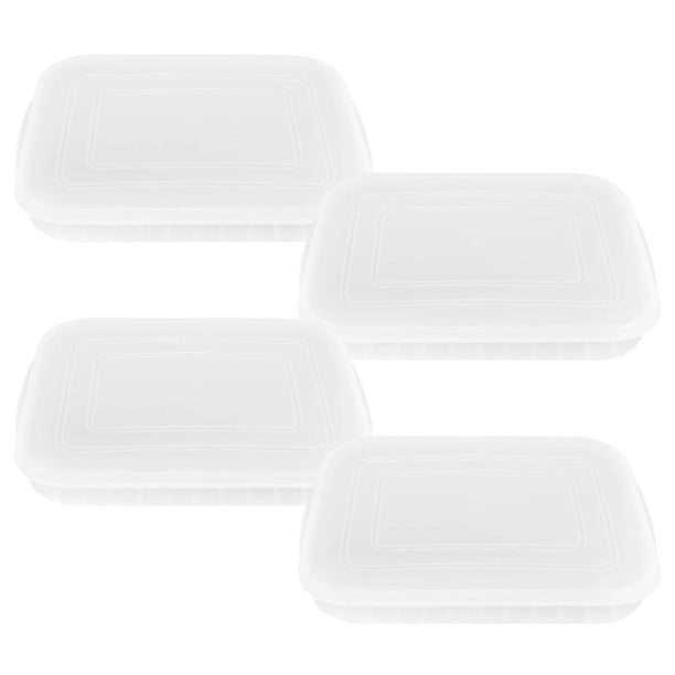 Bacon Keeper 4Pcs Pe Transparent Storage Containers for Independent Fermentation Storage