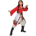 thumbnail image 2 of Girls' Disney Mulan Hero Red Dress Deluxe Costume by Disguise - Size 5-6, 2 of 3