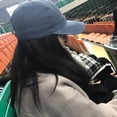 thumbnail image 2 of LinYooLi New Washed Cotton Pure Color Light Board Women Men Baseball Cap Multi-Color Optional Bone Cap Stitching Dad Hat Sun Hat Travel, 2 of 6