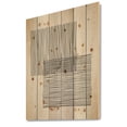 thumbnail image 2 of Designart 'Minimal Geometric Squares and Lines II' Modern Print on Natural Pine Wood, 2 of 3