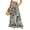 Earthy Yellow, variant on Camo Print Palazzo Pants for Women, High Waist Drawstring Wide Leg Trousers - Summer Flowy Ruffle Hem Lounge Bottoms Bronze L