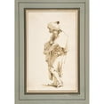 thumbnail image 2 of Giovanni Battista Tiepolo 14x18 Gold Ornate Wood Frame and Double Matted Museum Art Print Titled - Standing Man in a Turban, Holding a Sword (1696-1770), 2 of 4