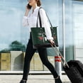 thumbnail image 5 of FORMRS Canvas Laptop Tote Bag for Women with 15.6" Computer Compartments Shoulder Handbag, Christmas Dog, 5 of 7