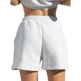 thumbnail image 2 of Womens Athletic Workout Sports Shorts Elastic Waist Pull-On SweatShorts Running Lounge Bottoms Shorts Tracksuit, 2 of 5