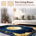 thumbnail image 2 of ODIKA 8'x10' Machine Washable Non-Slip Area Rug, Enchanting Astral Color High Traffic Rug, Gold, 26703, 2 of 7