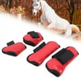 thumbnail image 4 of Bottes de Tendon de Cheval, Épaissir la Protection de la Coquille d'Unité Centrale Bottes de Cheval Protège les Jambes de Cheval Coquille de Tendon de Cheval Excellent pour Prévenir les Blessures pour Protéger les Jambes Rouge L, 4 of 8