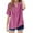 Hot Pink, variant on KAUOD Girls Trendy V-Neck Blouses Teen Casual Summer Loose Short Sleeve Tops Solid Color Button Down Tees Shirts