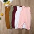thumbnail image 5 of Seyurigaoka Baby Newborn Infant Romper Sleeveless Plain Jumpsuit Boys Girls Summer Outfits, 5 of 5