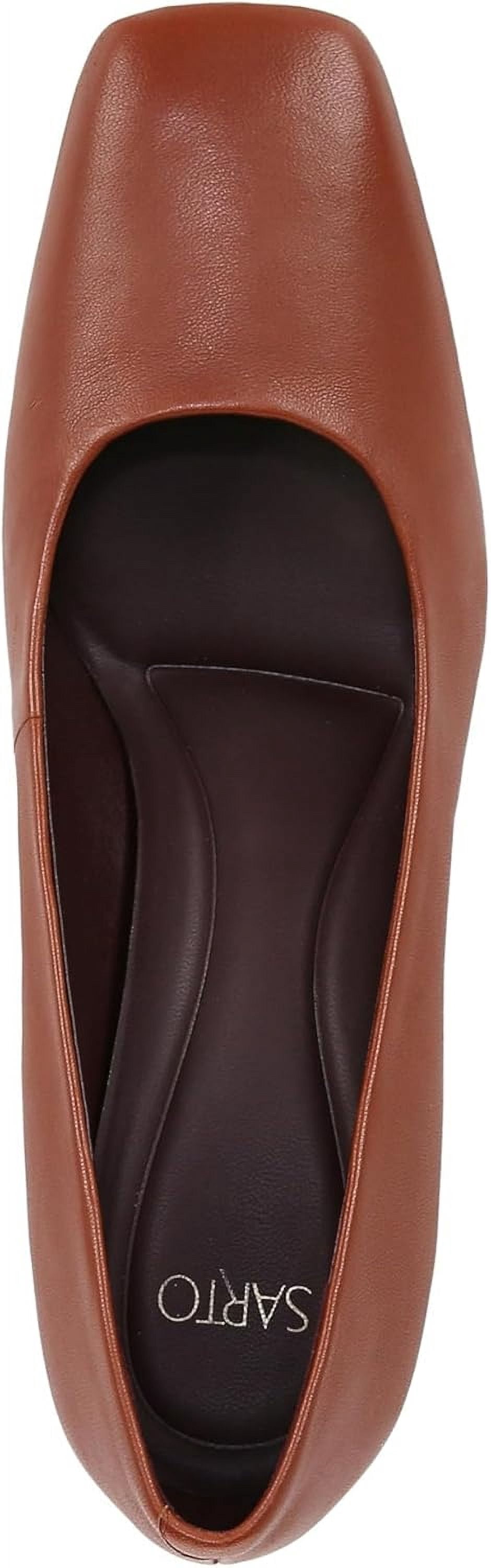 Franco Sarto Women's Flexa Aela Square Toe Pump – 2.95 Inch Heel, Cloud-Like Comfort, Eco-Conscious Leather