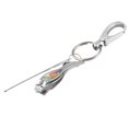 thumbnail image 1 of Manicure Flat Nail Clipper Ear Wax Remover Earpick Keyring Set Silver Tone, 1 of 1