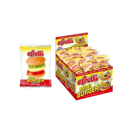 (Price/Case)Efrutti Gummi Mini Burger 8/2lb, 699703