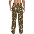thumbnail image 3 of Goofa Mushrooms and Autumn Printed Soft Pajama Pants for Men, Wide Leg Comfy Casual Lounge Yoga Pants-Large, 3 of 9