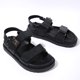 thumbnail image 3 of Sandalias Cuero Con Punta Abierta Doble Correa Antideslizantes para Mujer Viajes Al Aire Libre, 3 of 9