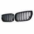thumbnail image 2 of Car Front Kidney Grill Gloss Black Double Slat Hood Grille Racing Grills for BMW 3 Series E46 4 Door 2002-2005 Car Replacement, 2 of 5