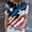 Blue, variant on Graphic Tees for Women T-Shirts Patriotic USA Independence Day Short Sleeve Round Neck Logo Tee for Women Loose Fit Top with Flag Print Multicolor XL