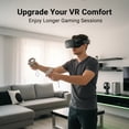 thumbnail image 4 of Compatible with Oculus Quest 2, The Meta Quest 2 VR Headset Features a Fixed Headband, Includes Batteries to Extend VR Gameplay Time, Is Adjustable in Size, And Is Lightweight And Portable, 4 of 8
