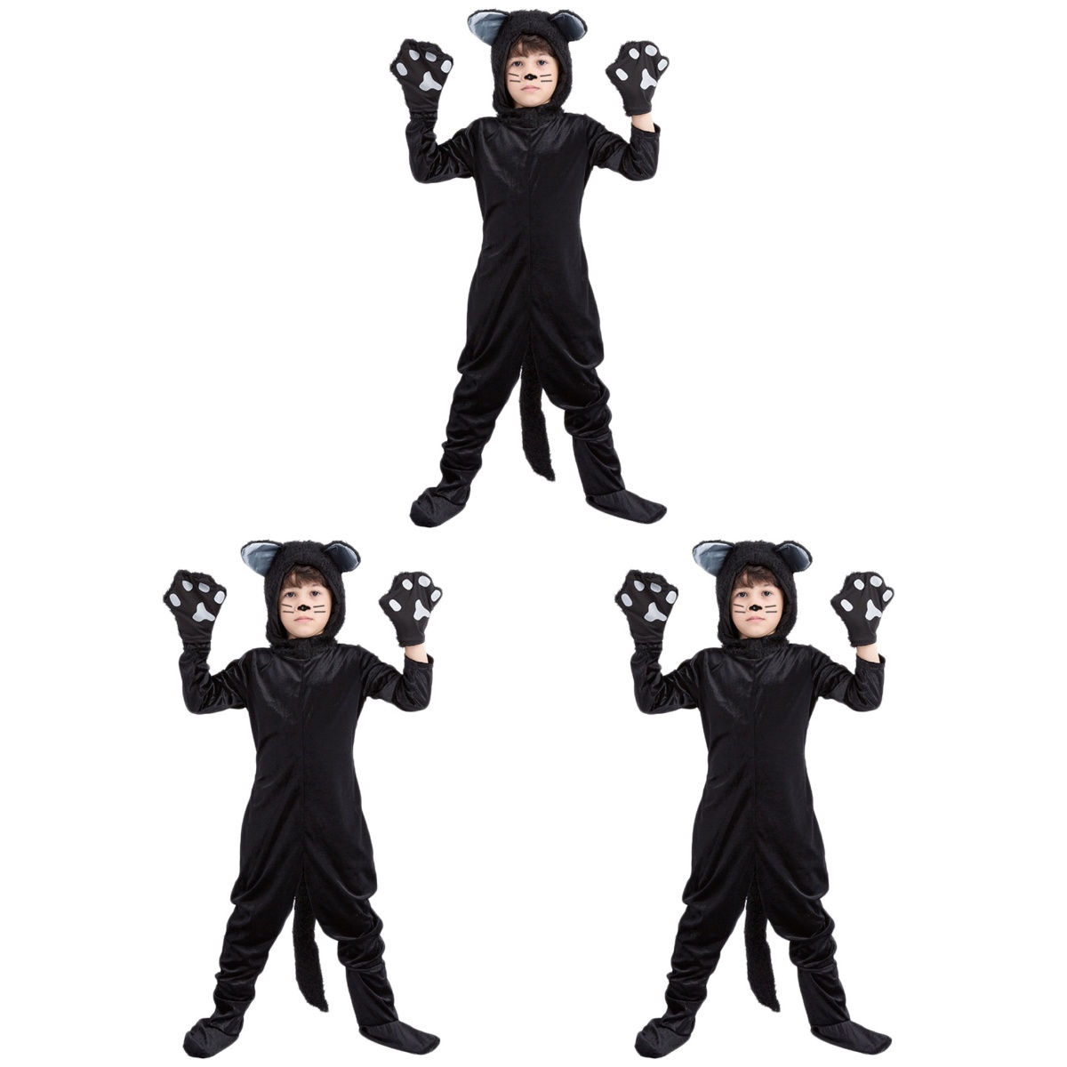 NUOLUX 3pcs Halloween Role Playing Clothes Funny Clothes Creative Kids