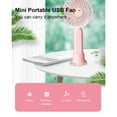 thumbnail image 4 of Mistaha USB Mini Handheld Fan Outdoor Portable Rechargeable Cooling Fan with Mobile-Phone Holder for Outdoor, 4 of 8