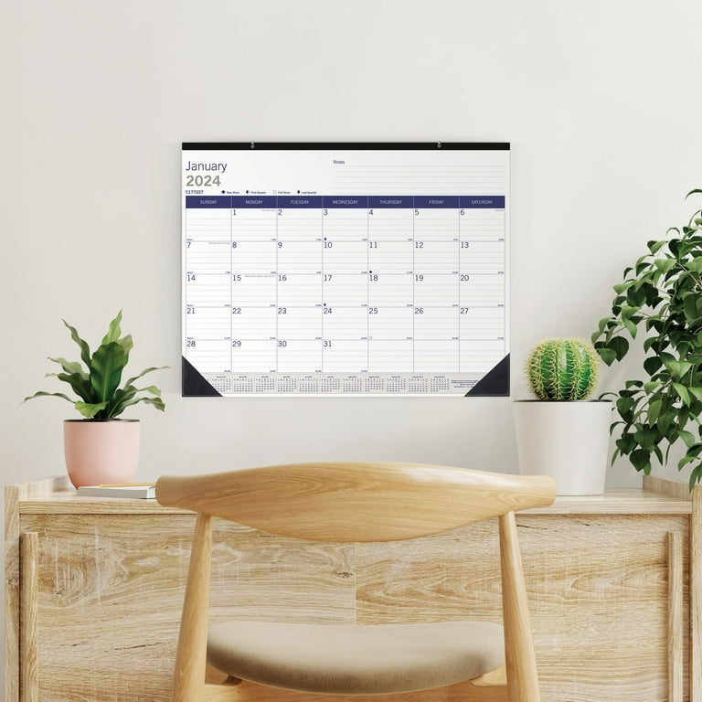 Giant 12 Month Desk Calendar 22 x 17 January to December - Office Depot