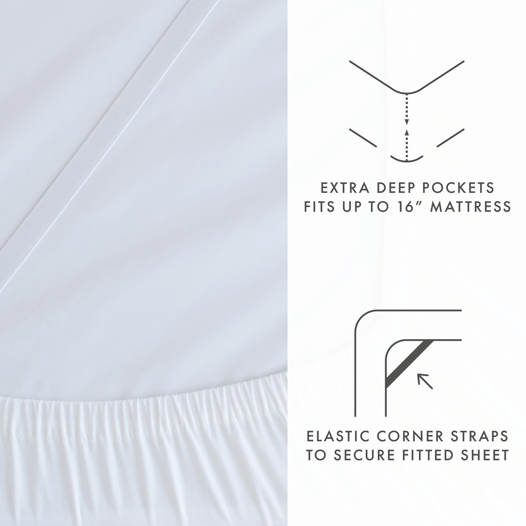 Noble Linens 4 Piece Linen Bamboo-Blend Bed Sheet Set, Light Blue, King