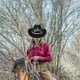 thumbnail image 5 of Sombrero vaquero de tela, ideal para disfraces. Ala ancha. Perfecto para fiestas y carnavales. Negro, 5 of 8