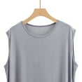thumbnail image 6 of Bovxnpu Men's Nightshirt Sleeveless Sleep Shirt Nightgown Sleeveless Nightgown Cotton Crew Neck Comfortable Loose Sleepwear, 6 of 6