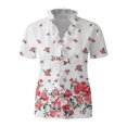 thumbnail image 4 of Womens Summer Ruffle V Neck Tops T Shirts Short Sleeve Fashion Boho Blouses Casual Dressy Basic Tunic Tee Tops, 4 of 4